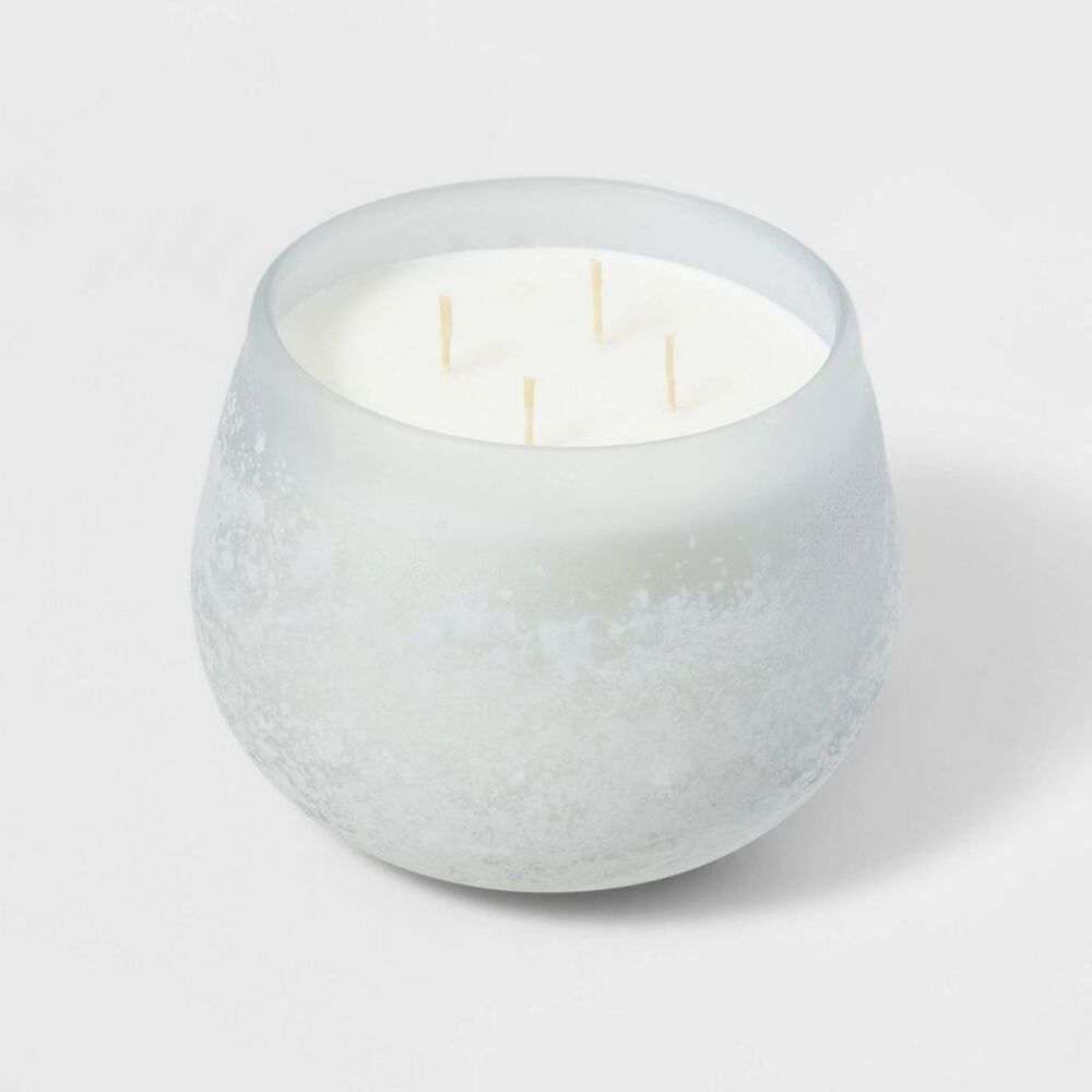 Casaluna - 30oz Balance Fashion 4-Wick Salted Glass Candle Li Blue